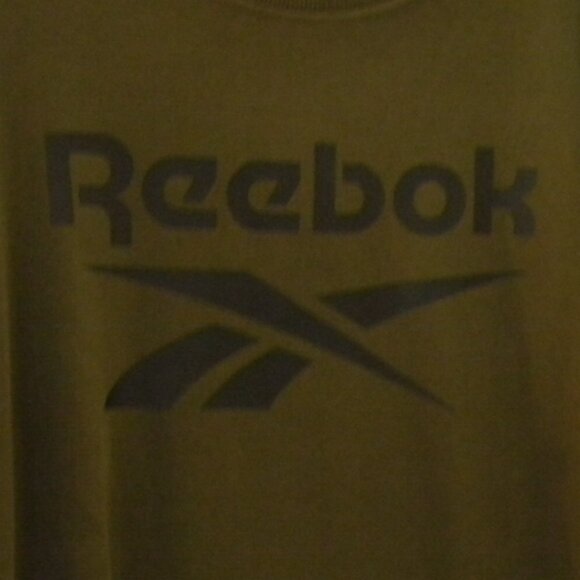 Reebok Spellout Logo Sweatshirt Mens Sz XL Green NWT - Picture 3 of 5
